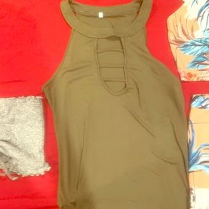 Green summer “going out” tank